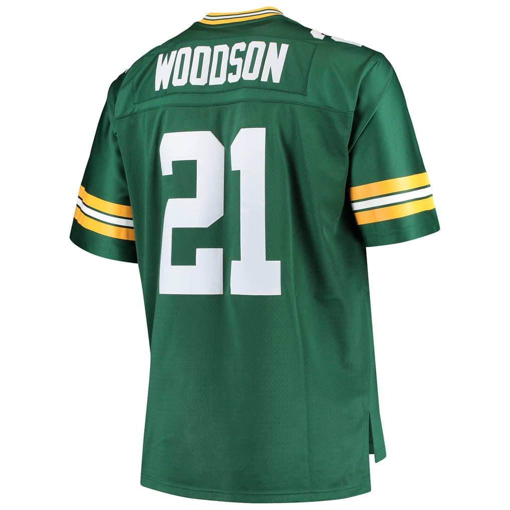 Men's Green Bay Packers Charles Woodson Mitchell & Ness Green Big & Tall 2010 Retired Player Replica Jersey - Image 4