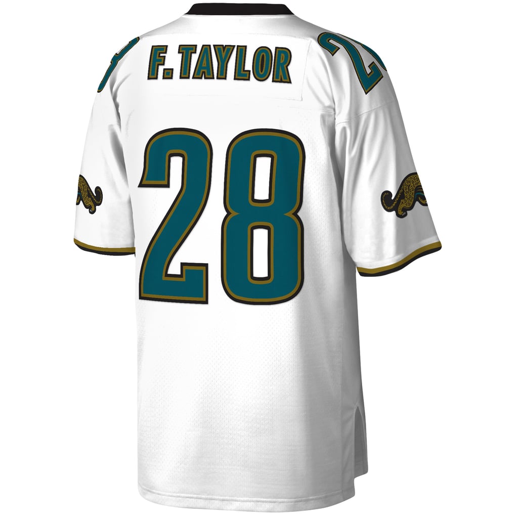 Men's Jacksonville Jaguars Fred Taylor Mitchell & Ness White Legacy Replica Jersey - Image 4