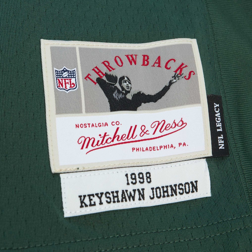 Men's New York Jets Keyshawn Johnson Mitchell & Ness Green Legacy Replica Jersey - Image 5