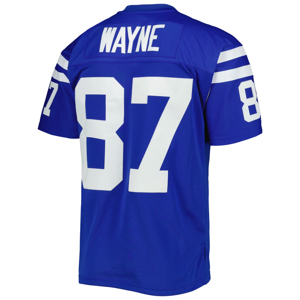 Men's Indianapolis Colts Reggie Wayne Mitchell & Ness Royal Legacy Replica Jersey - Image 4