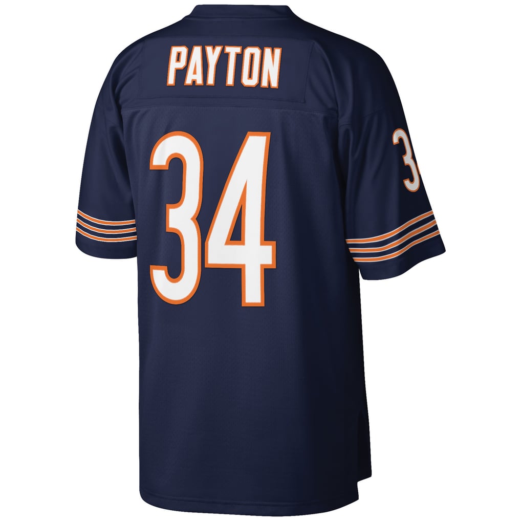 Men's Chicago Bears Walter Payton Mitchell & Ness Navy Big & Tall 1985 Retired Player Replica Jersey - Image 4