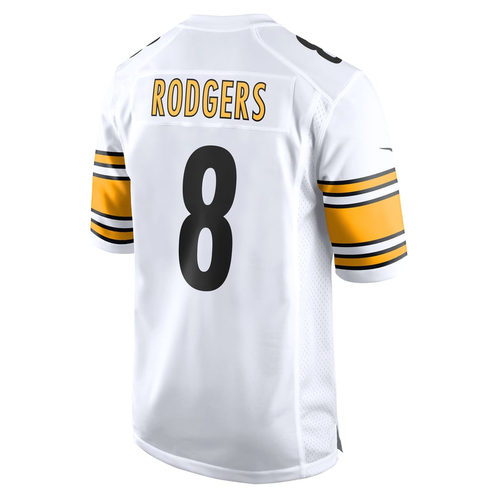 Men's Pittsburgh Steelers Aaron Rodgers Nike White Game Jersey - Image 4