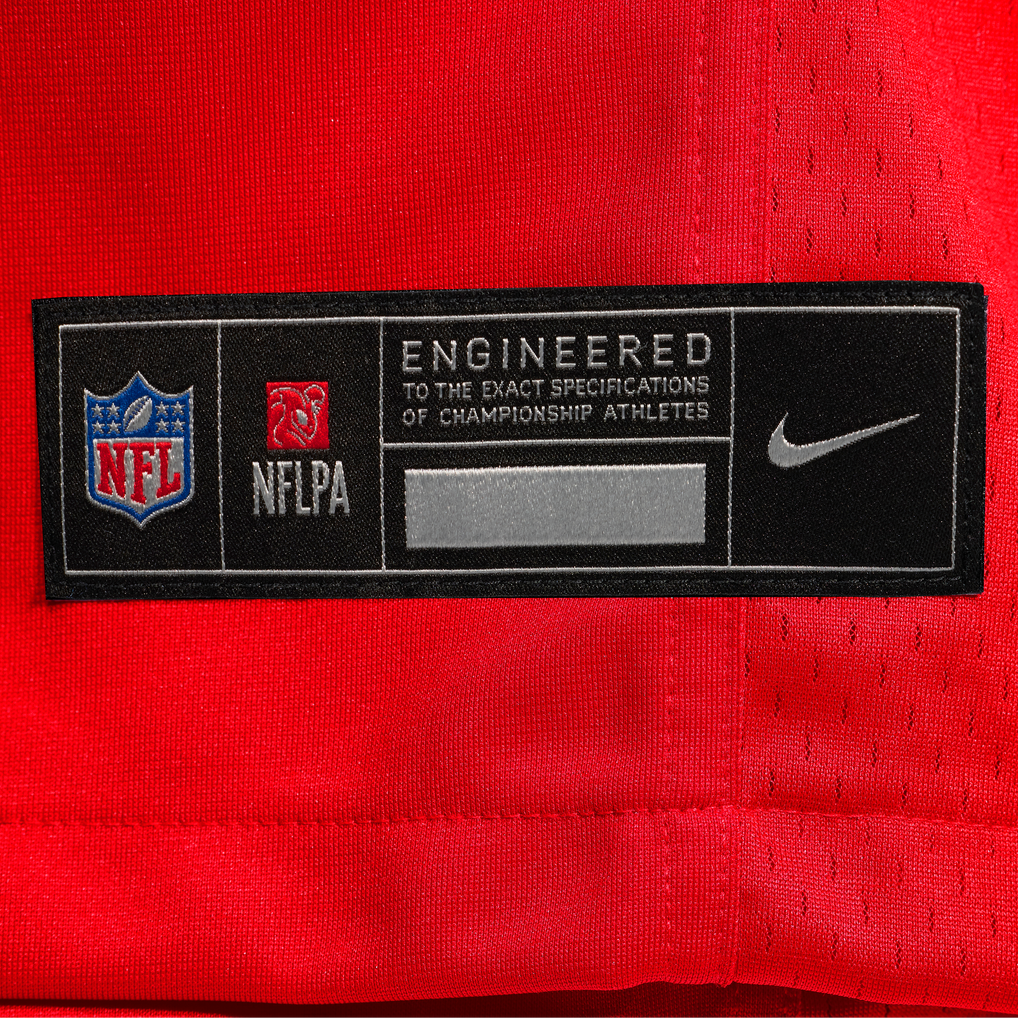 Men's New England Patriots A.J. Brown Nike Red Game Jersey - Image 7