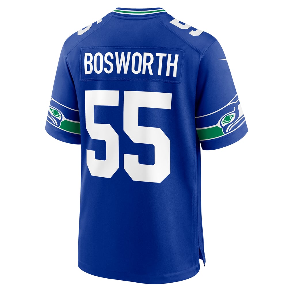 Men's Seattle Seahawks Brian Bosworth Nike Royal Retired Player Alternate Game Jersey - Image 4