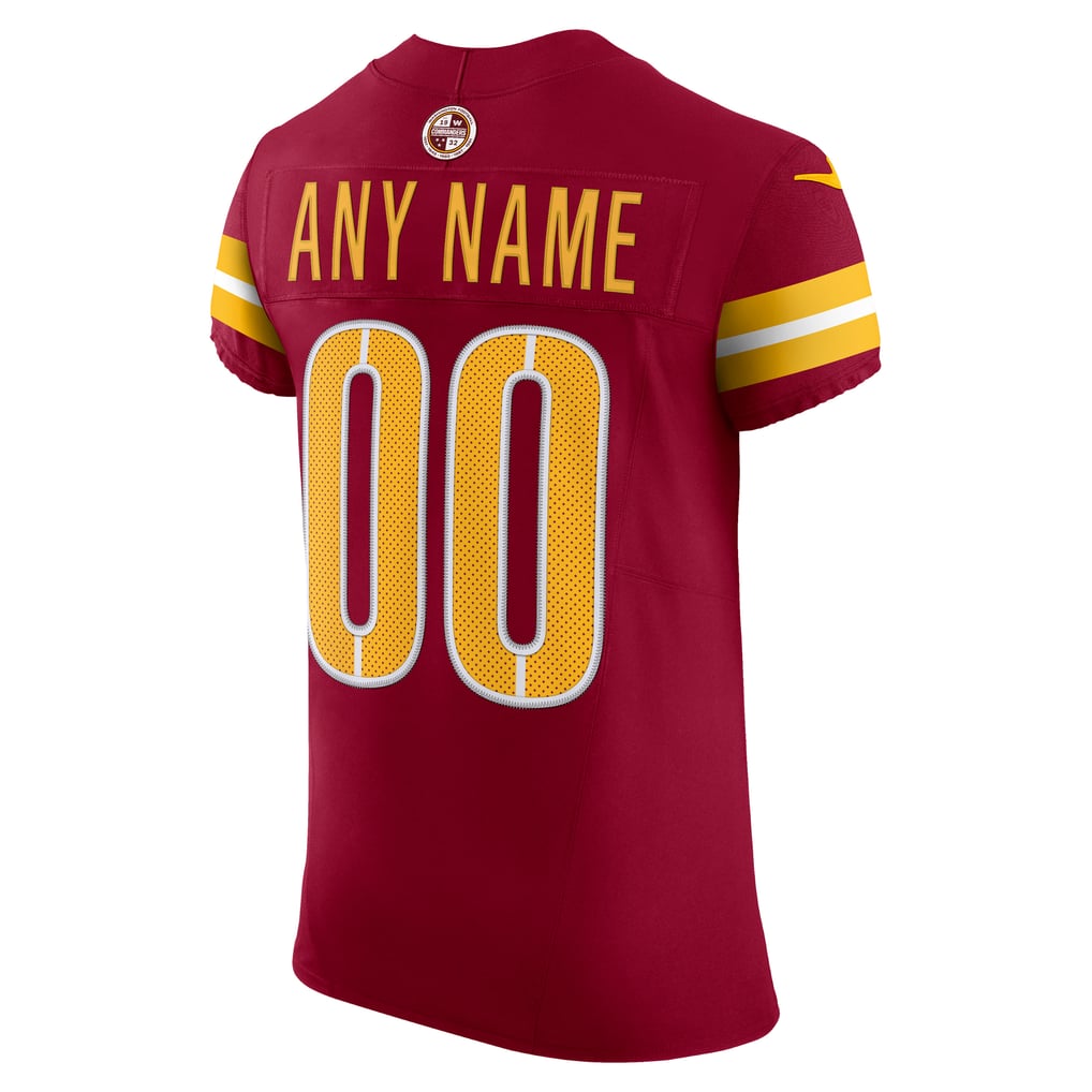 Men's Washington Commanders Nike Burgundy Team Vapor F.U.S.E. Elite Custom Jersey - Image 4