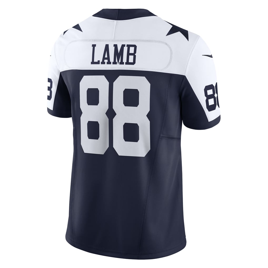 Men's Dallas Cowboys CeeDee Lamb Nike Navy Vapor F.U.S.E. Limited Jersey - Image 4