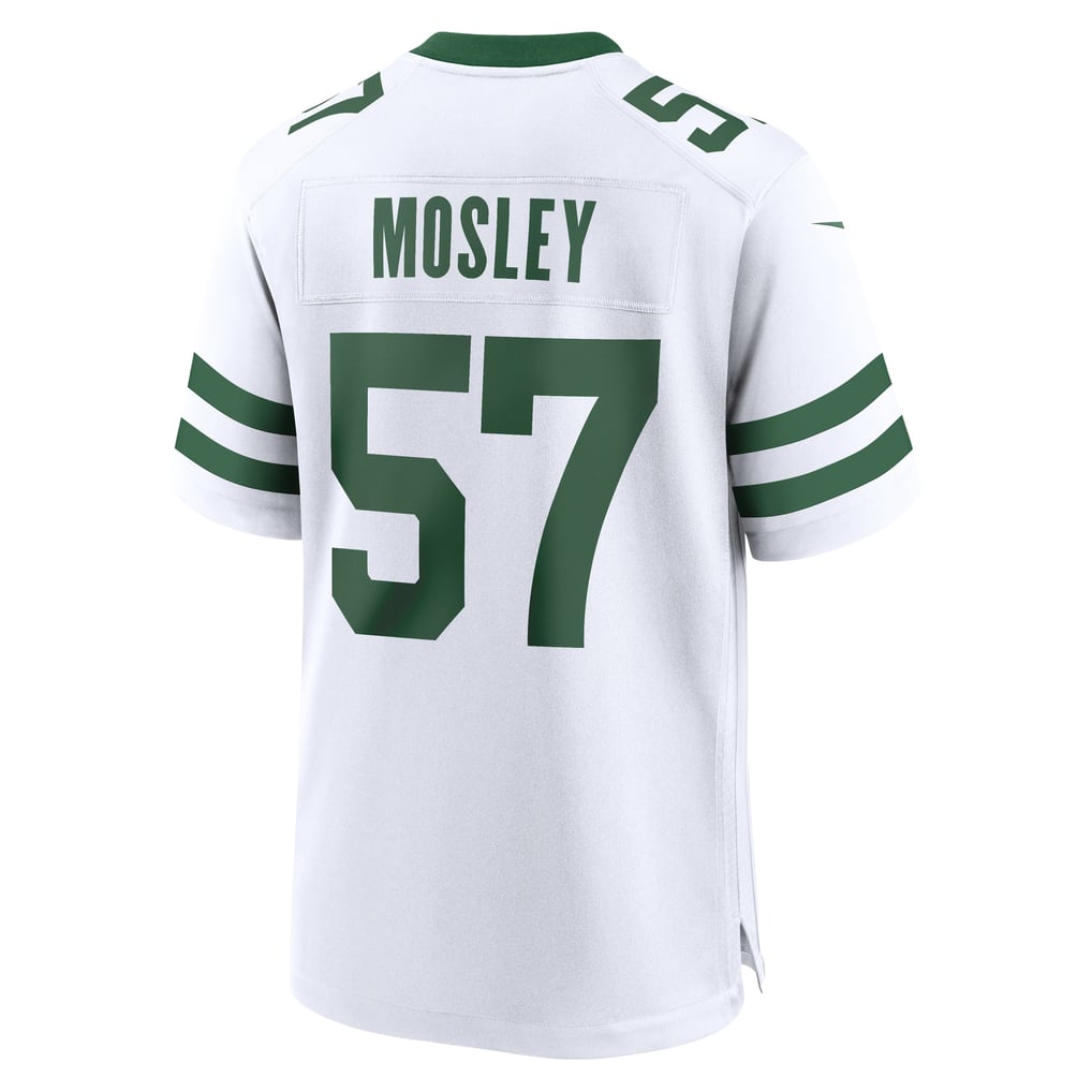 Men's New York Jets C.J. Mosley Nike Legacy White Game Jersey - Image 4
