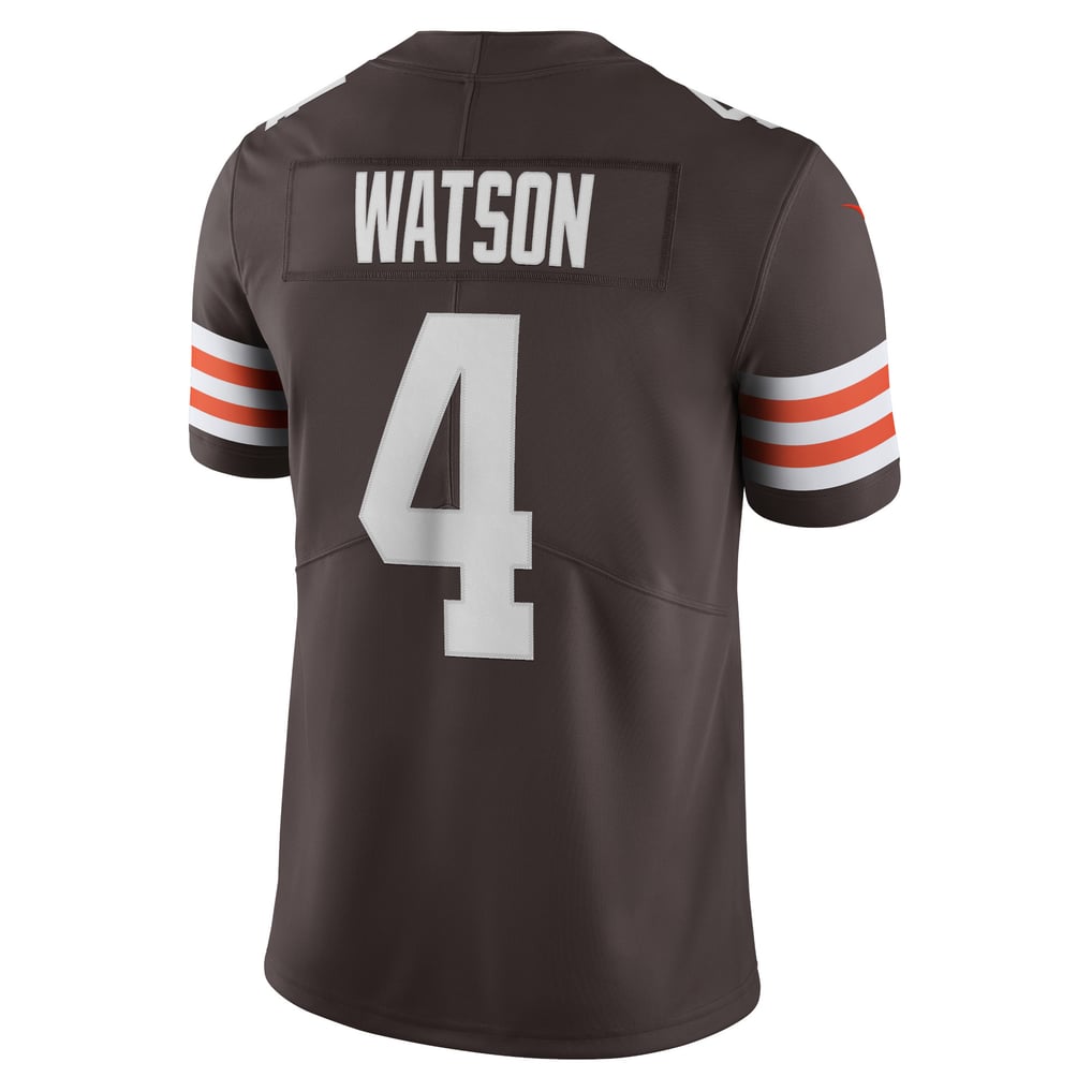 Men's Cleveland Browns Deshaun Watson Nike Brown Vapor Limited Jersey - Image 4