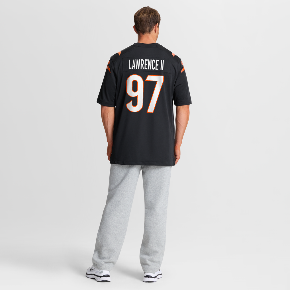 Men's Cincinnati Bengals Dexter Lawrence II Nike Black Game Jersey - Image 6