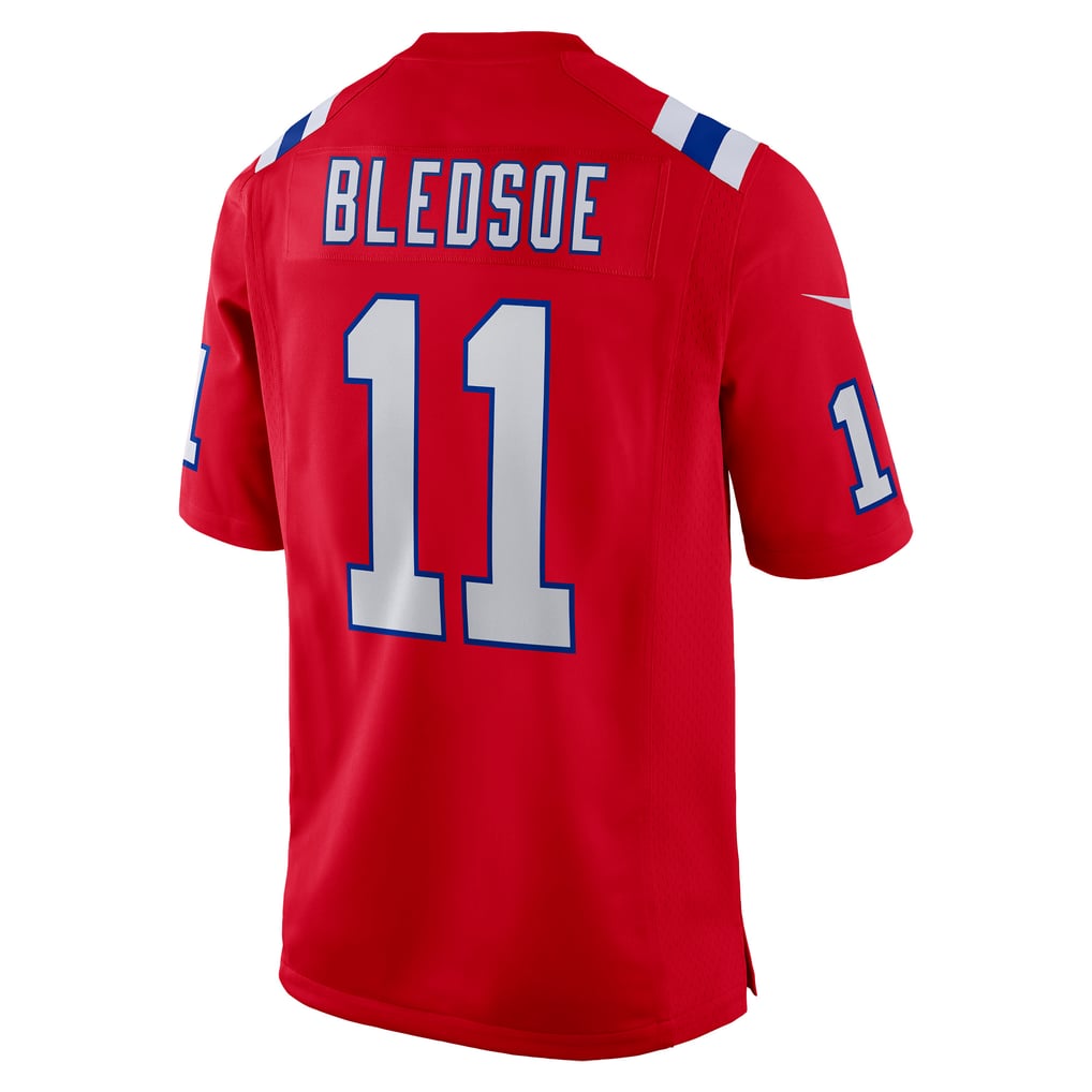 Men's New England Patriots Drew Bledsoe Nike Red Retired Player Alternate Game Jersey - Image 4