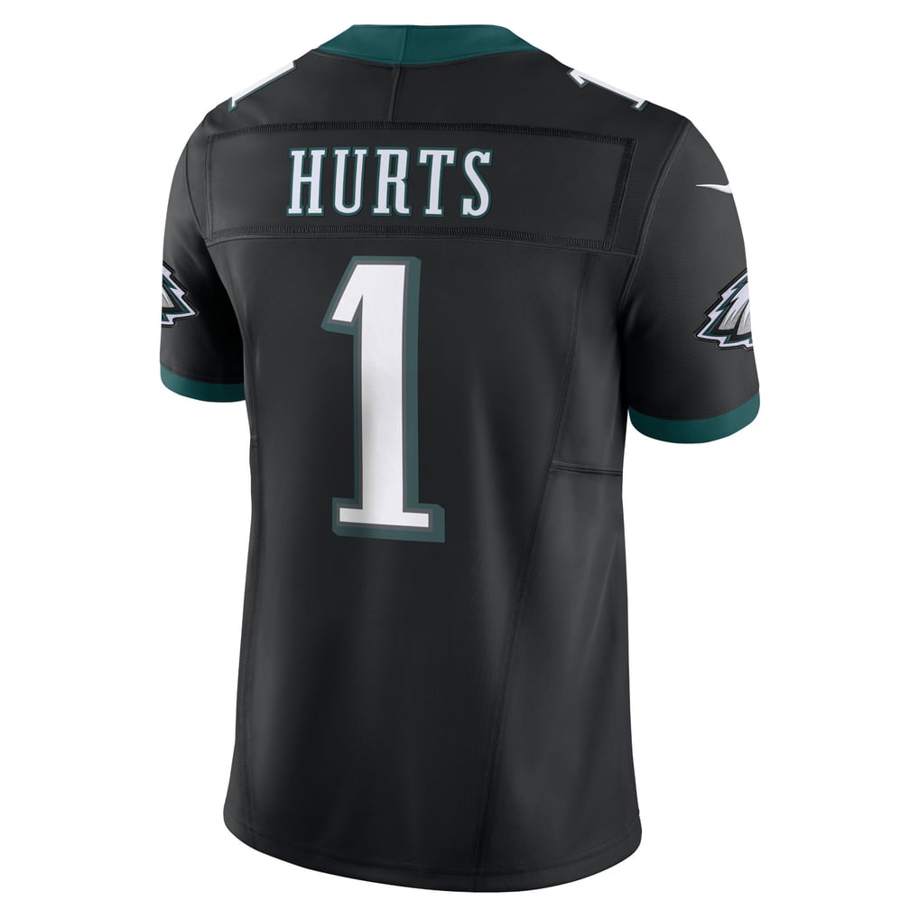 Men's Philadelphia Eagles Jalen Hurts Nike Black Alternate Vapor F.U.S.E. Limited Jersey - Image 4