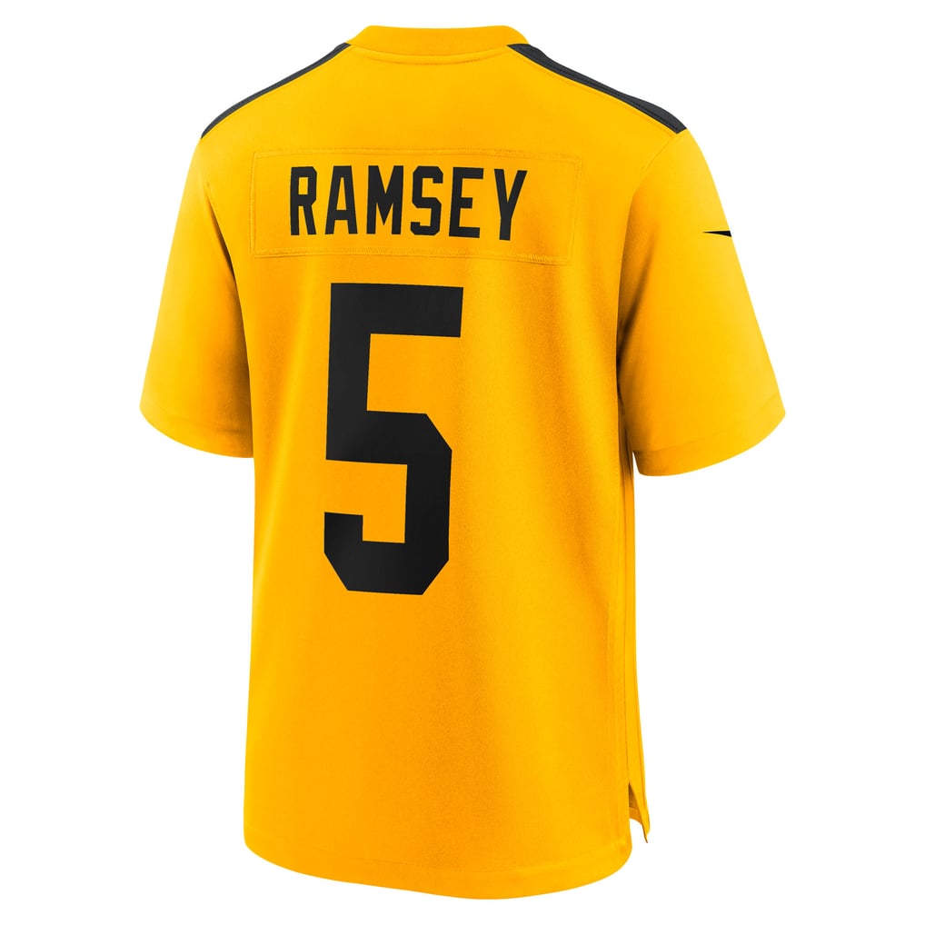 Men's Pittsburgh Steelers Jalen Ramsey Nike Gold Alternate 1933 Throwback Game Jersey - Image 4