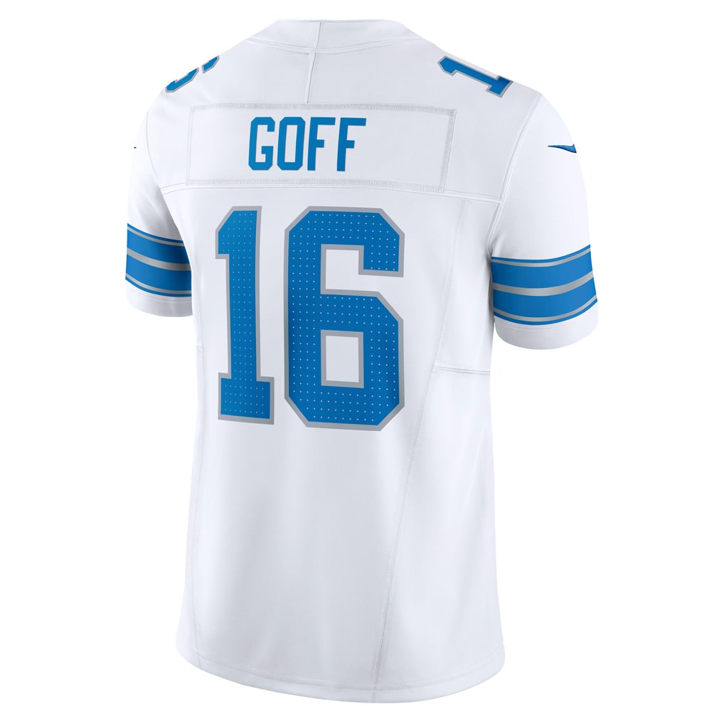 Men's Detroit Lions Jared Goff Nike White Vapor F.U.S.E. Limited Jersey - Image 4