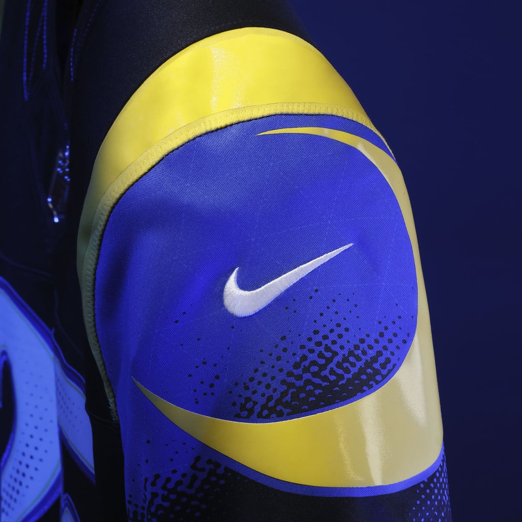 Men's Los Angeles Rams Jared Verse Nike Dark Blue Rivalries Collection Stitched Limited Jersey - Image 7