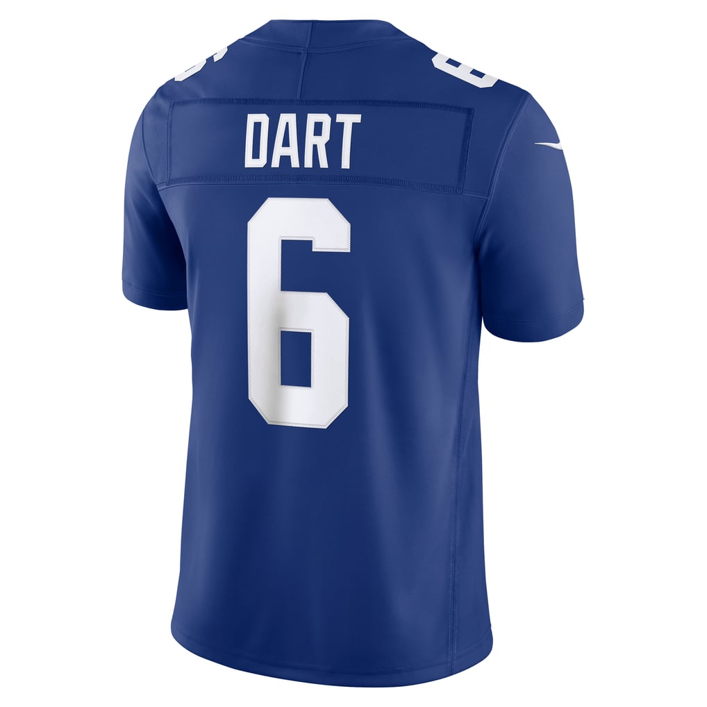 Men's New York Giants Jaxson Dart Nike Royal Team Vapor F.U.S.E. Stitched Limited Jersey - Image 4