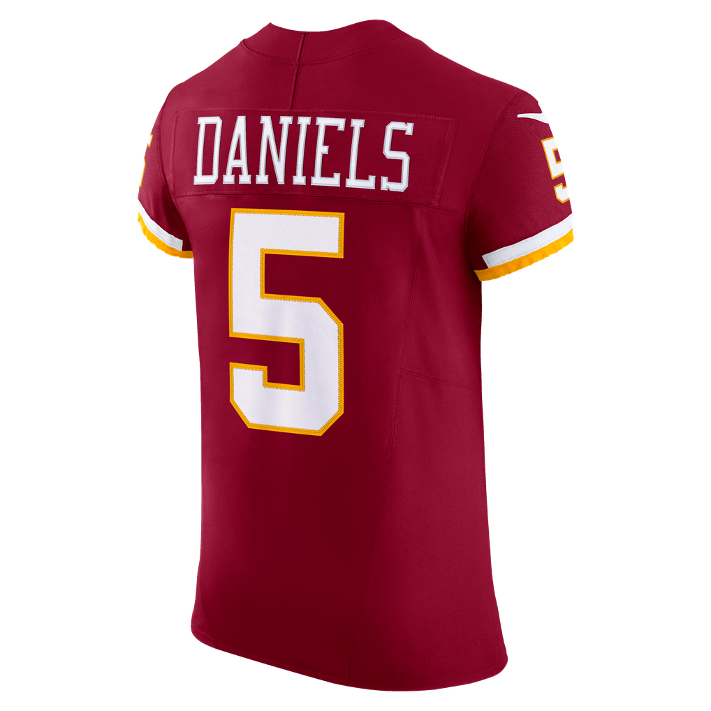 Men's Washington Commanders Jayden Daniels Nike Burgundy Team Vapor F.U.S.E. Elite Jersey - Image 4