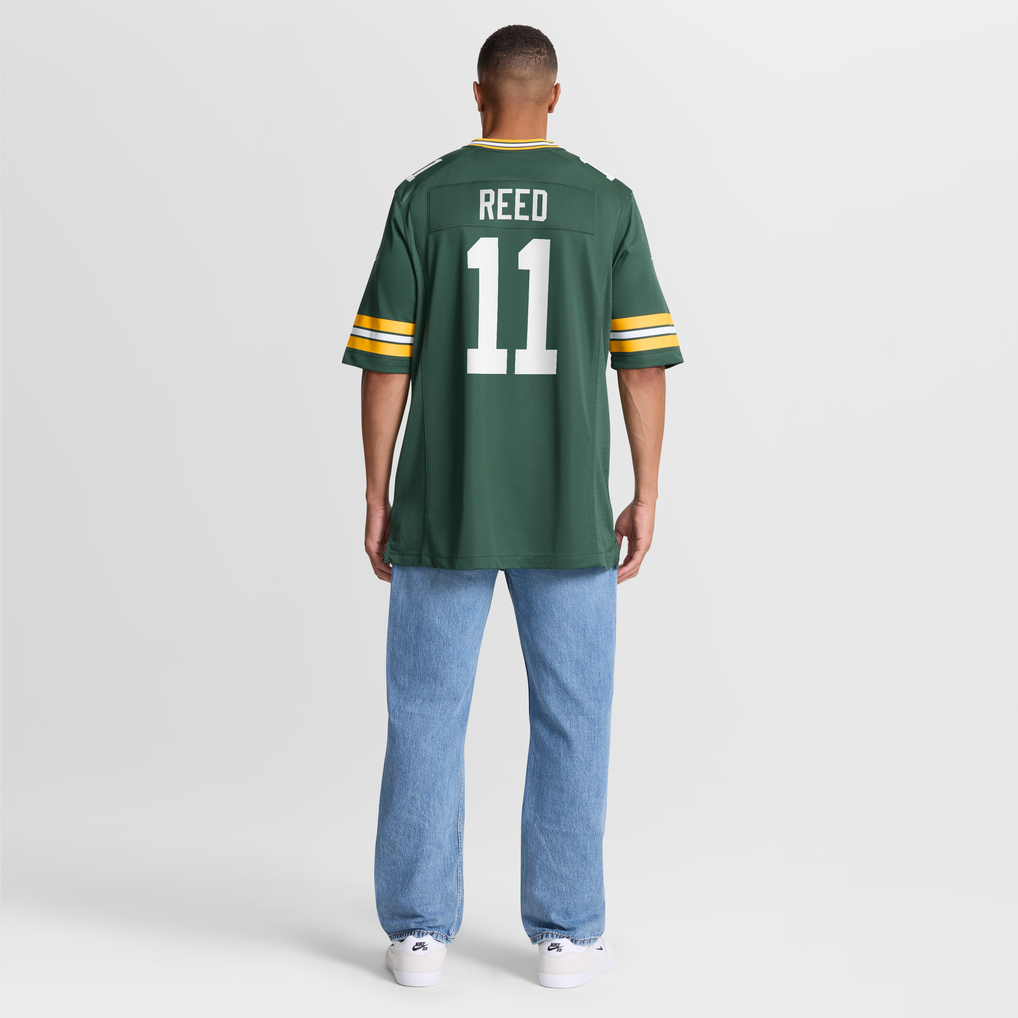 Men's Green Bay Packers Jayden Reed Nike Green Game Jersey - Image 9