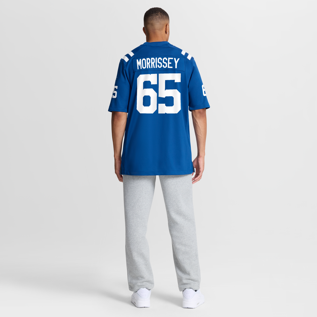 Men's Indianapolis Colts Jimmy Morrissey Nike Royal Team Game Jersey - Image 10