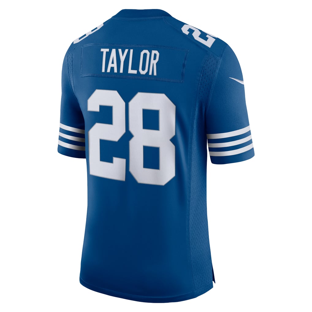 Men's Indianapolis Colts Jonathan Taylor Nike Royal Alternate Vapor Limited Jersey - Image 4