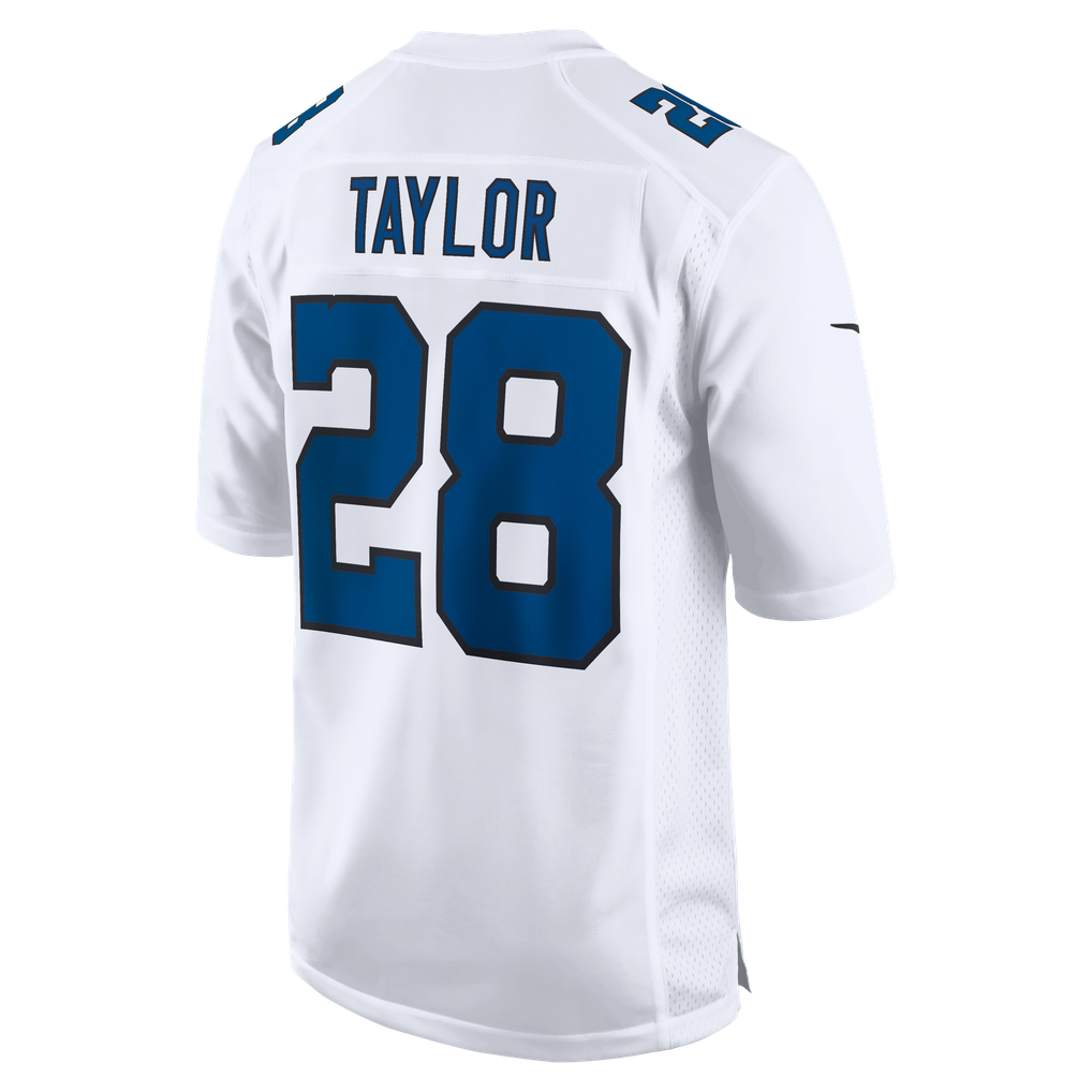 Men's Indianapolis Colts Jonathan Taylor Nike Tundra White Fashion Game Jersey - Image 4