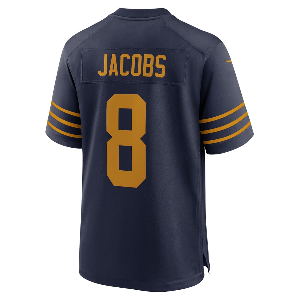 Men's Green Bay Packers Josh Jacobs Nike Navy The 1923 Classic Game Jersey - Image 4