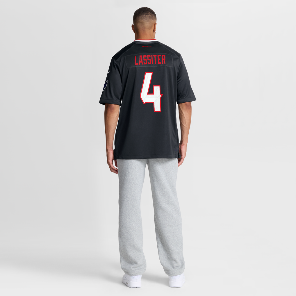 Men's Houston Texans Kamari Lassiter Nike Navy Team Game Jersey - Image 9