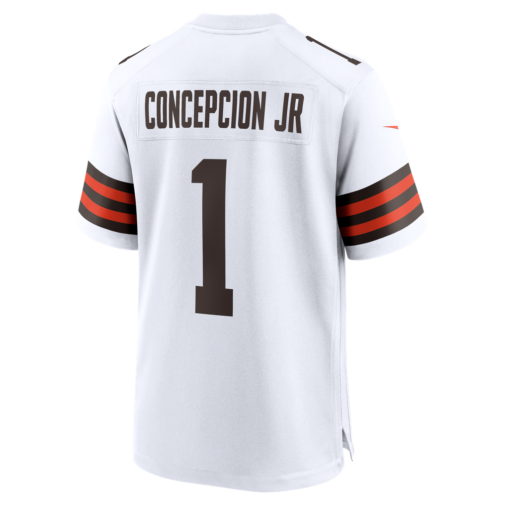 Men's Cleveland Browns KC Concepcion Jr. Nike White Game Jersey - Image 4
