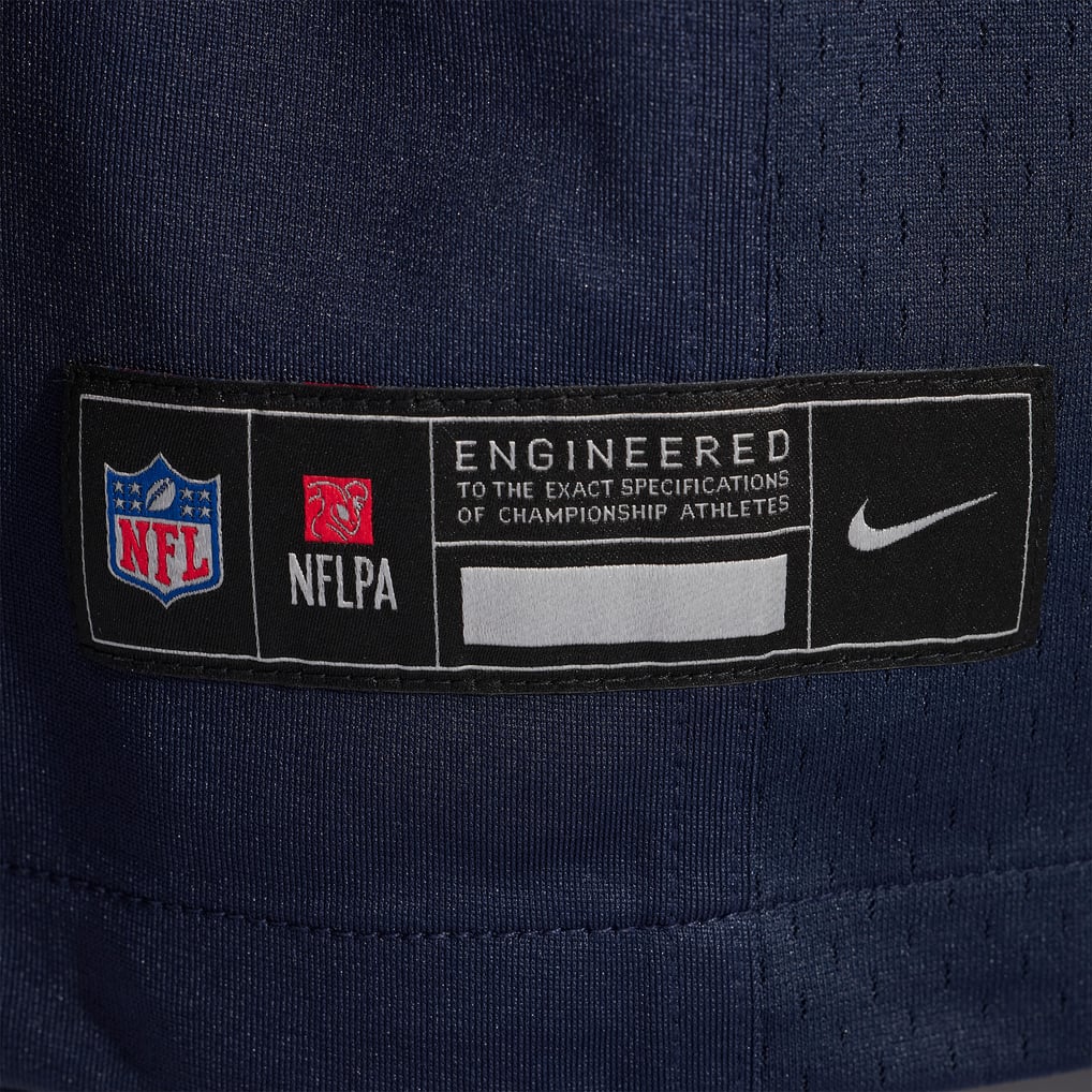Men's Chicago Bears Kyle Monangai Nike Navy Team Game Jersey - Image 7