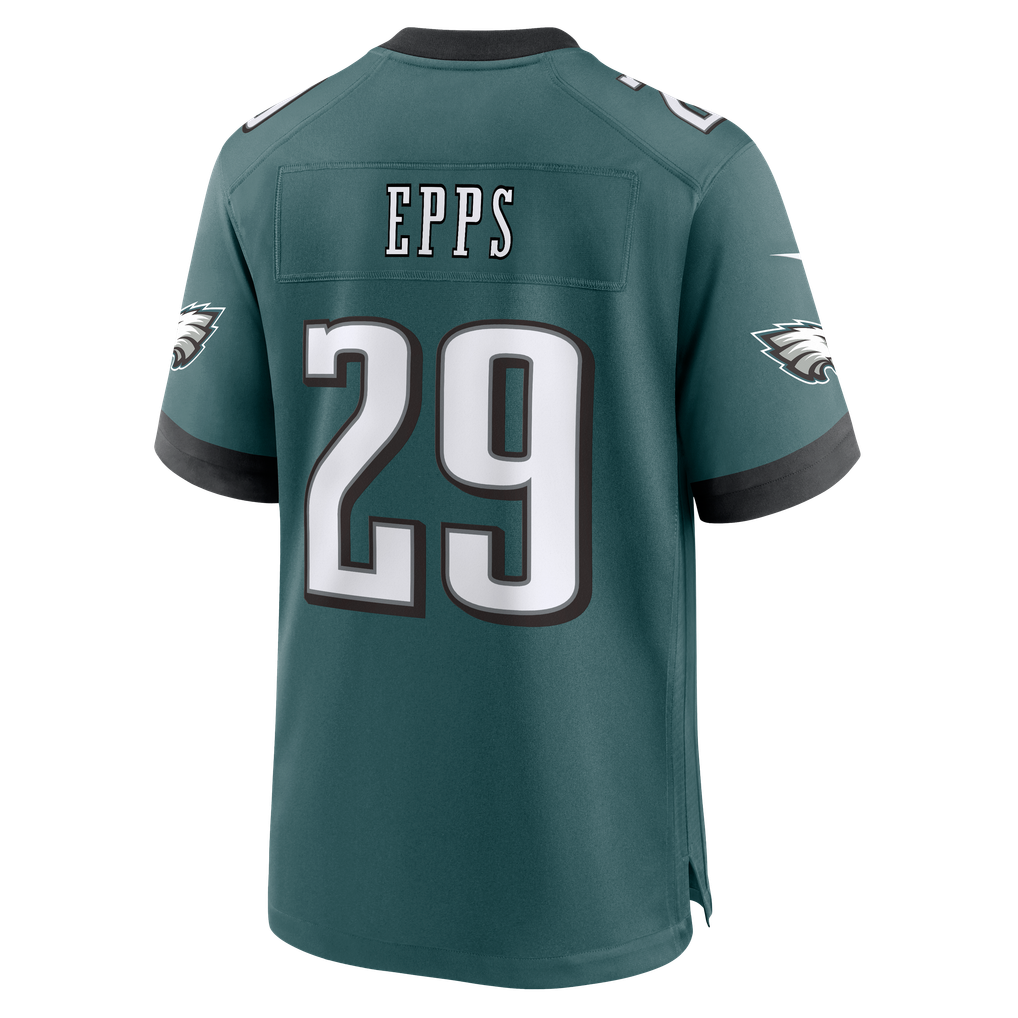 Men's Philadelphia Eagles Marcus Epps Nike Midnight Green Team Game Jersey - Image 4