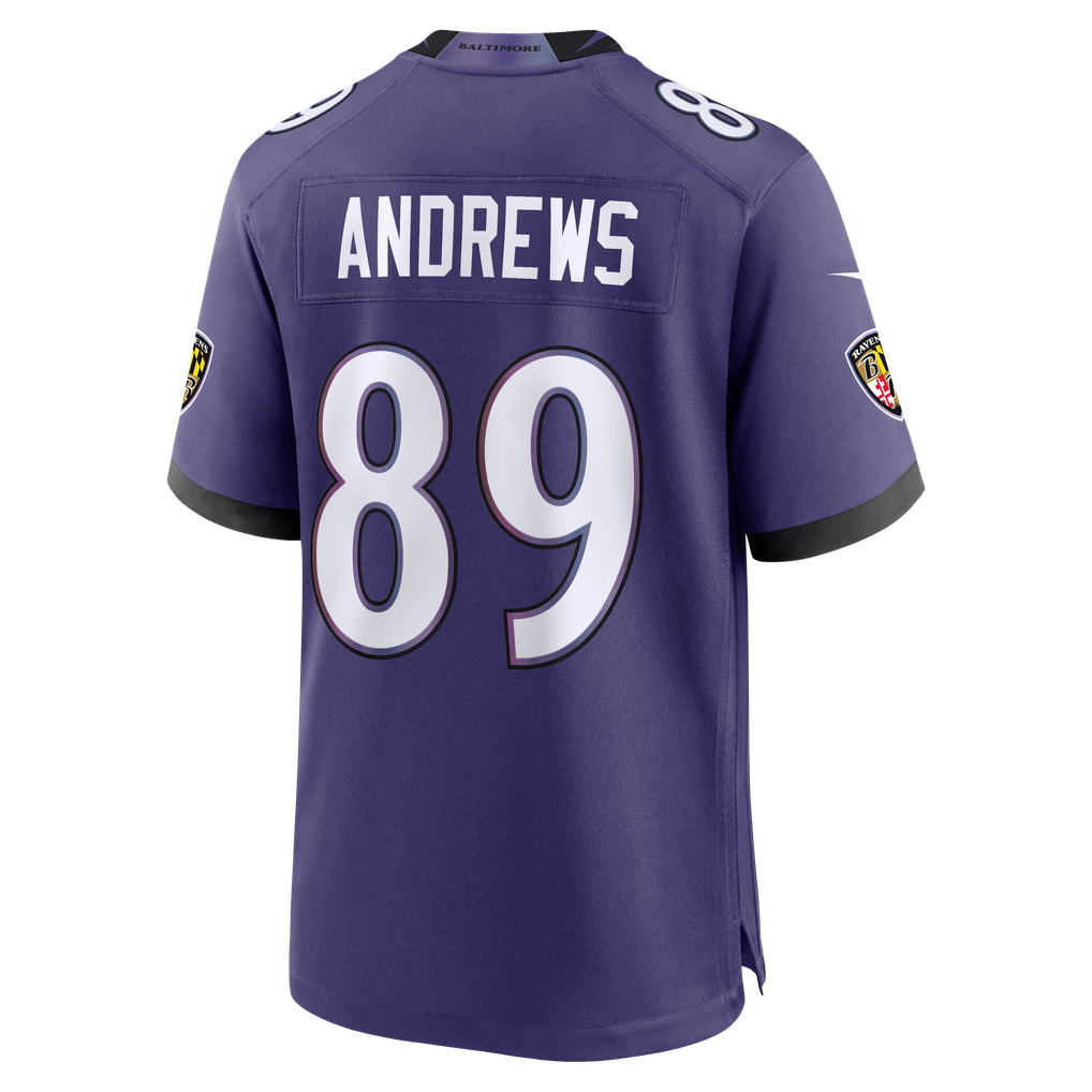 Men's Baltimore Ravens Mark Andrews Nike Purple Team Game Jersey