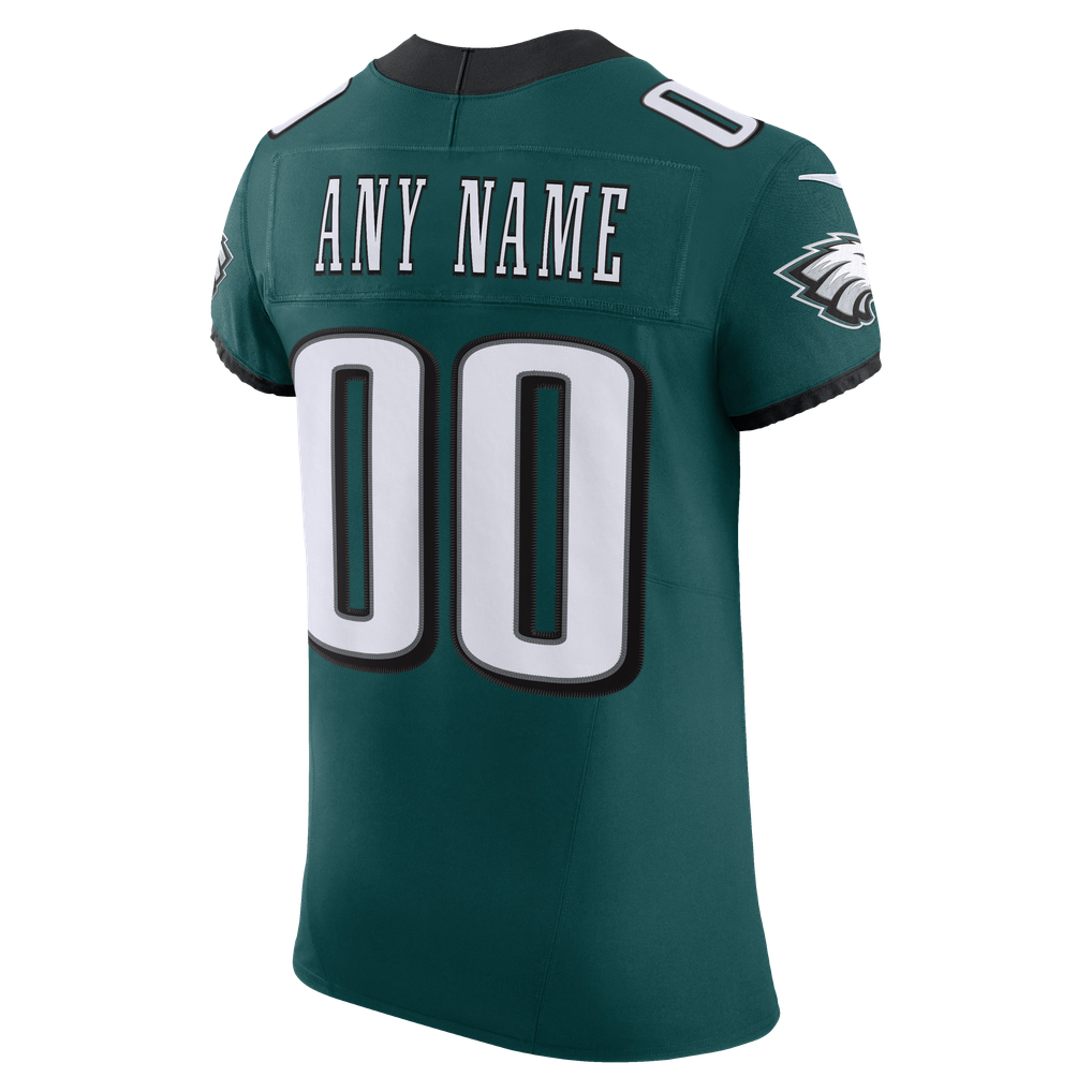 Men's Philadelphia Eagles Nike Midnight Green Vapor F.U.S.E. Elite Custom Jersey - Image 4
