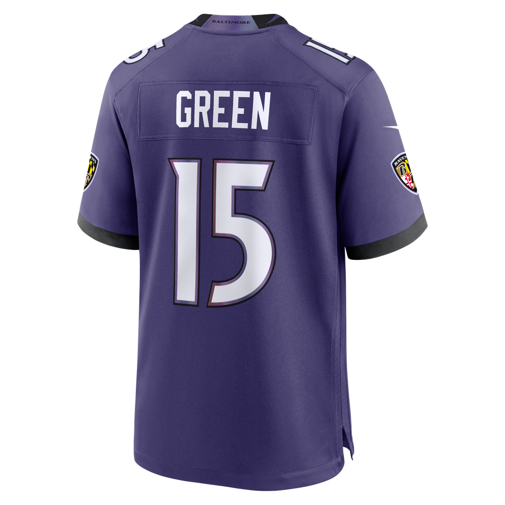 Men's Baltimore Ravens Mike Green Nike Purple Team Game Jersey