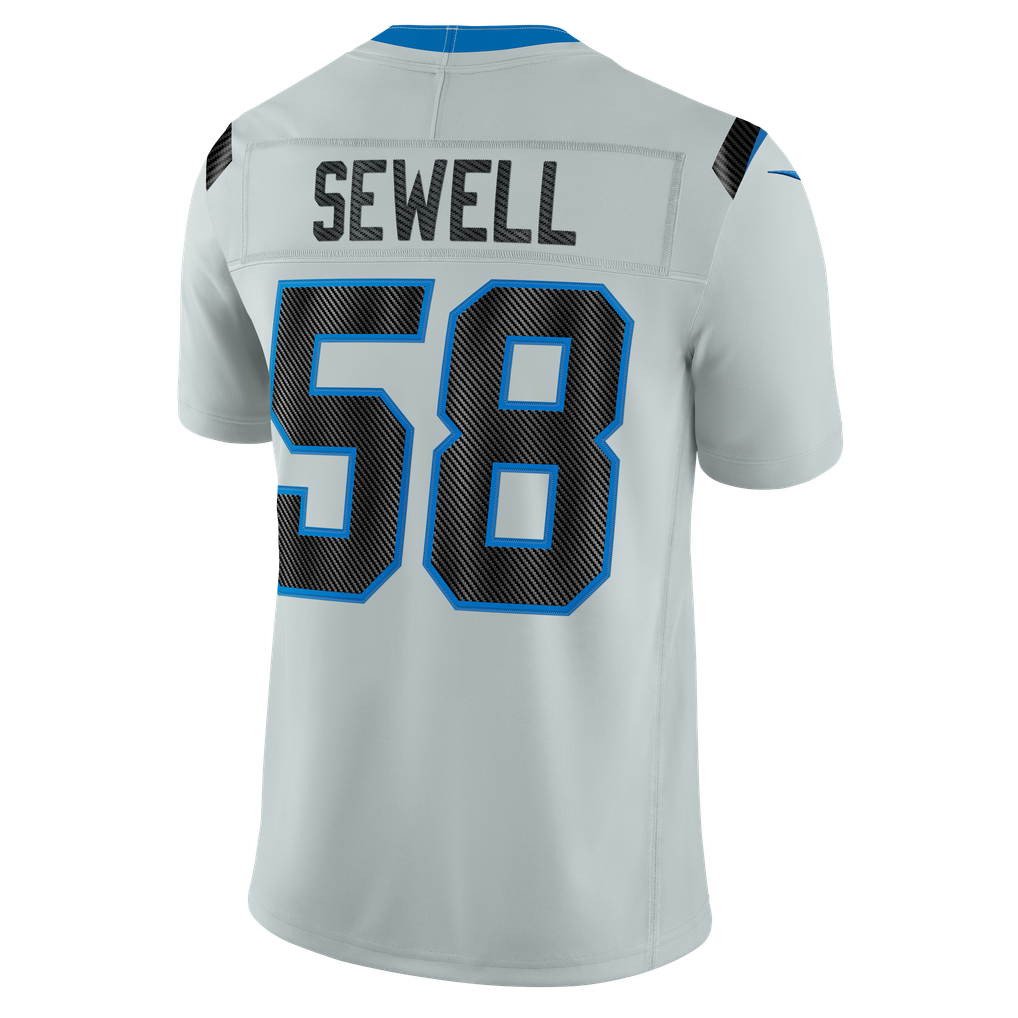 Men's Detroit Lions Penei Sewell Nike Silver 2026 Rivalries Collection Stitched Limited Jersey - Image 4