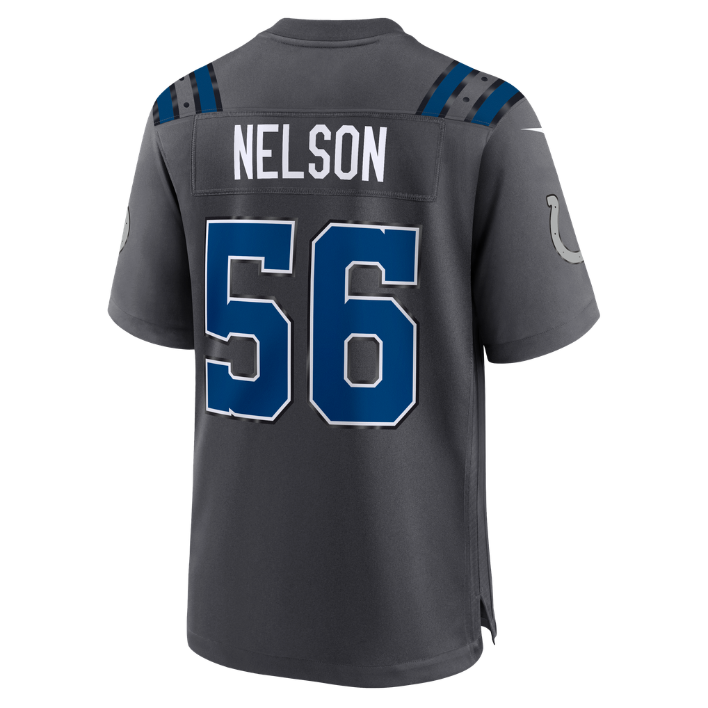 Men's Indianapolis Colts Quenton Nelson Nike Anthracite 2026 Rivalries Collection Game Jersey - Image 4