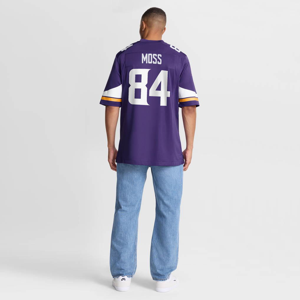 Men's Minnesota Vikings Randy Moss Nike Purple Game Retired Player Jersey - Image 9
