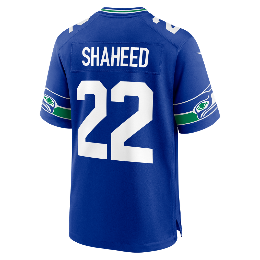 Men's Seattle Seahawks Rashid Shaheed Nike Royal Alternate Game Jersey - Image 4