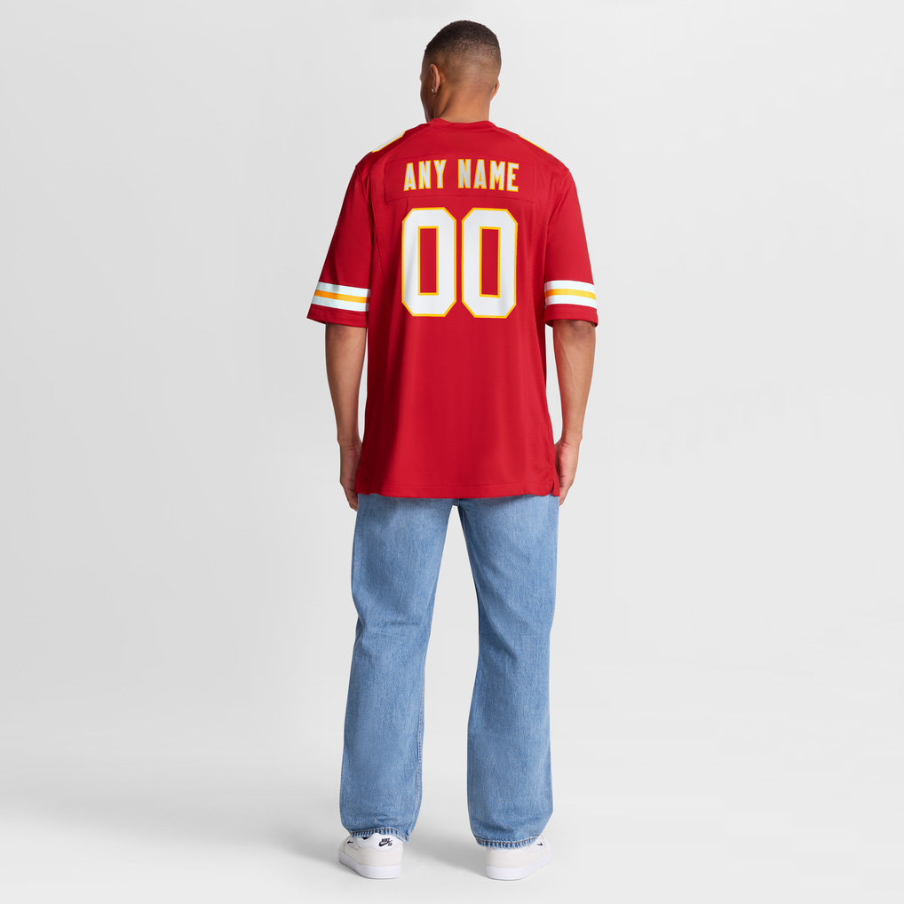 Men's Kansas City Chiefs Nike Red Custom Game Jersey - Image 9