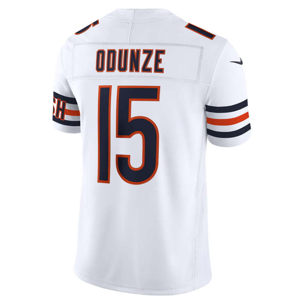 Men's Chicago Bears Rome Odunze Nike White Vapor F.U.S.E. Stitched Limited Jersey - Image 4