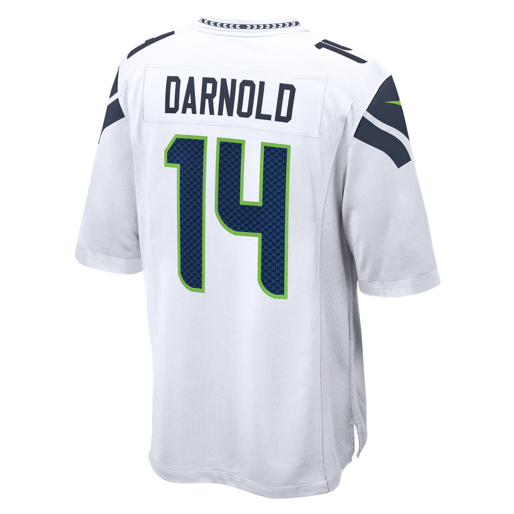Men's Seattle Seahawks Sam Darnold Nike White Game Jersey - Image 4