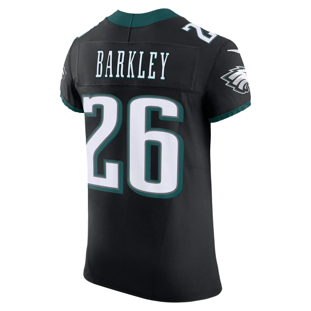 Men's Philadelphia Eagles Saquon Barkley Nike Black Alternate Vapor F.U.S.E. Elite Jersey - Image 4