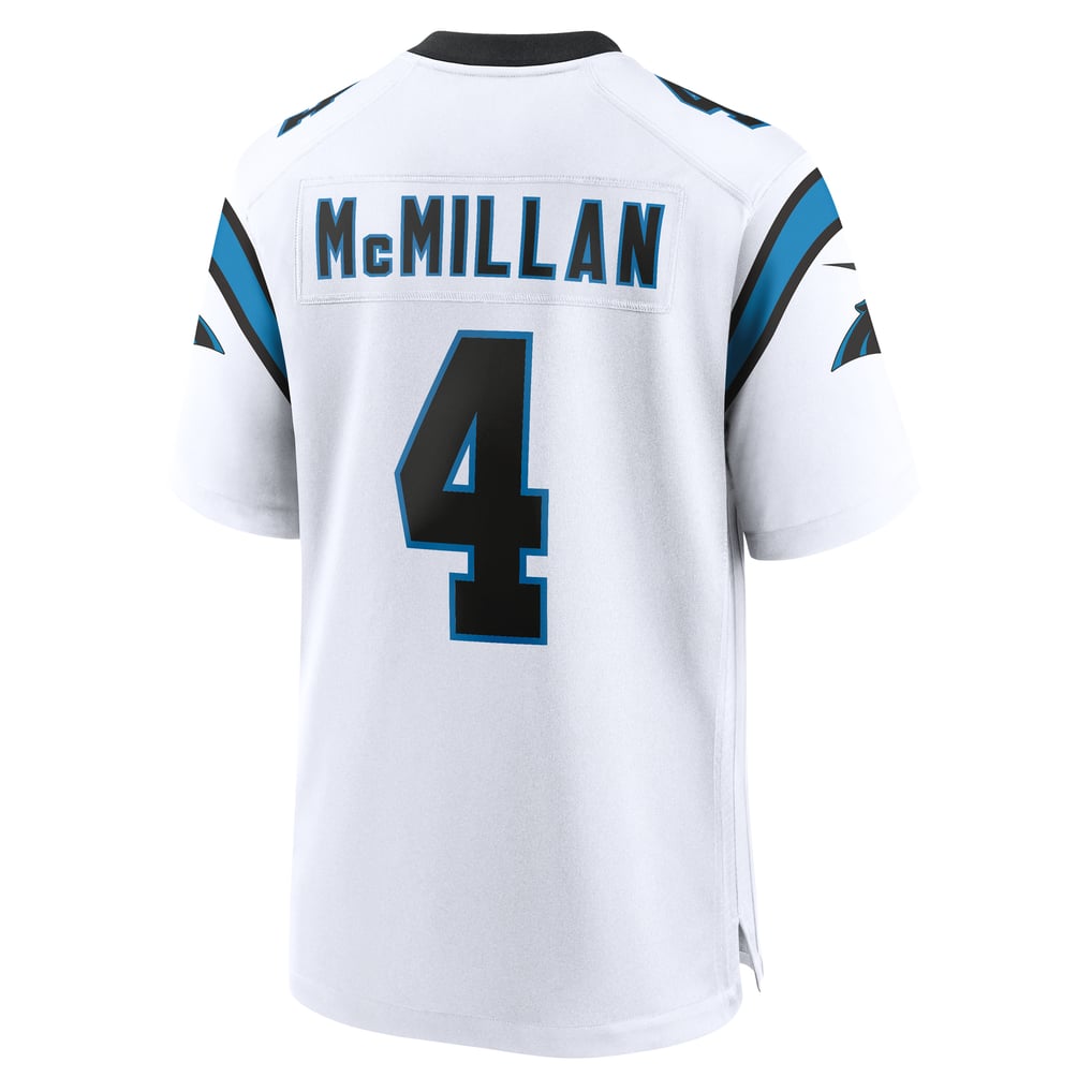 Men's Carolina Panthers Tetairoa McMillan Nike White Game Jersey - Image 4