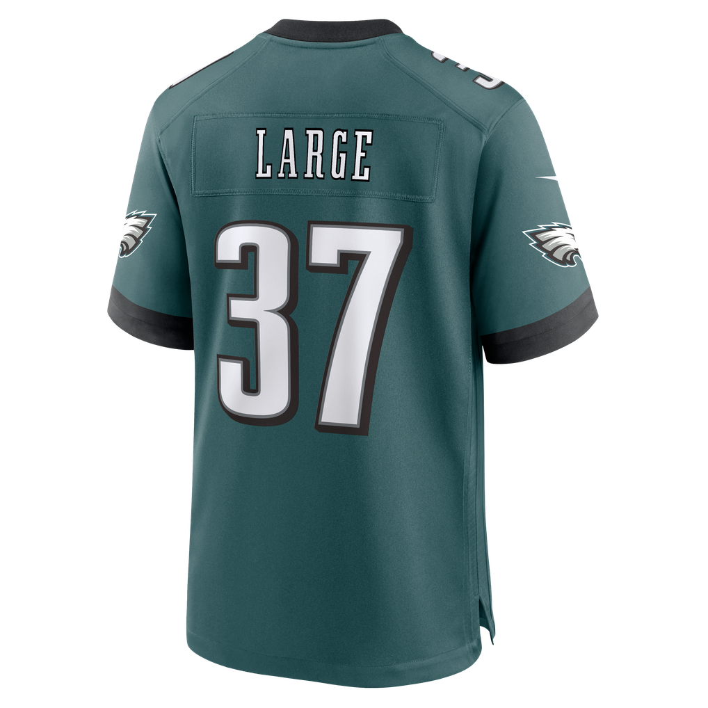 Men's Philadelphia Eagles Tucker Large Nike Midnight Green Team Game Jersey - Image 4