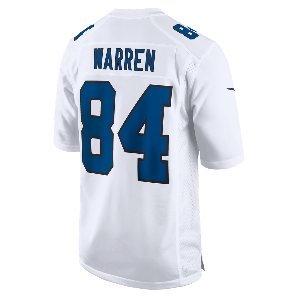 Men's Indianapolis Colts Tyler Warren Nike Tundra White Fashion Game Jersey - Image 4