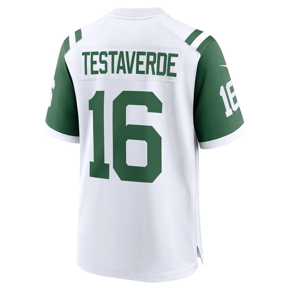 Men's New York Jets Vinny Testaverde Nike White Retired Player Alternate Game Jersey - Image 4