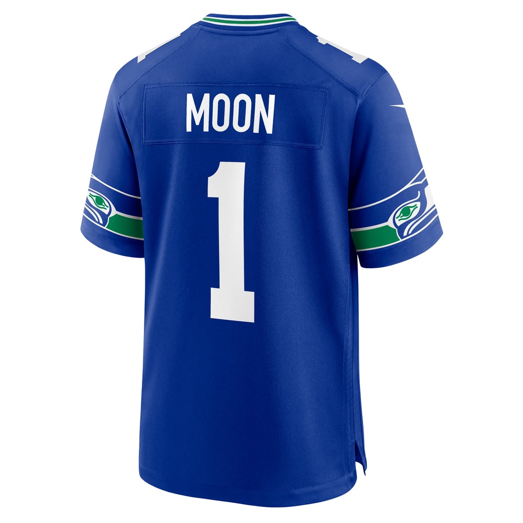 Men's Seattle Seahawks Warren Moon Nike Royal Retired Player Alternate Game Jersey - Image 4