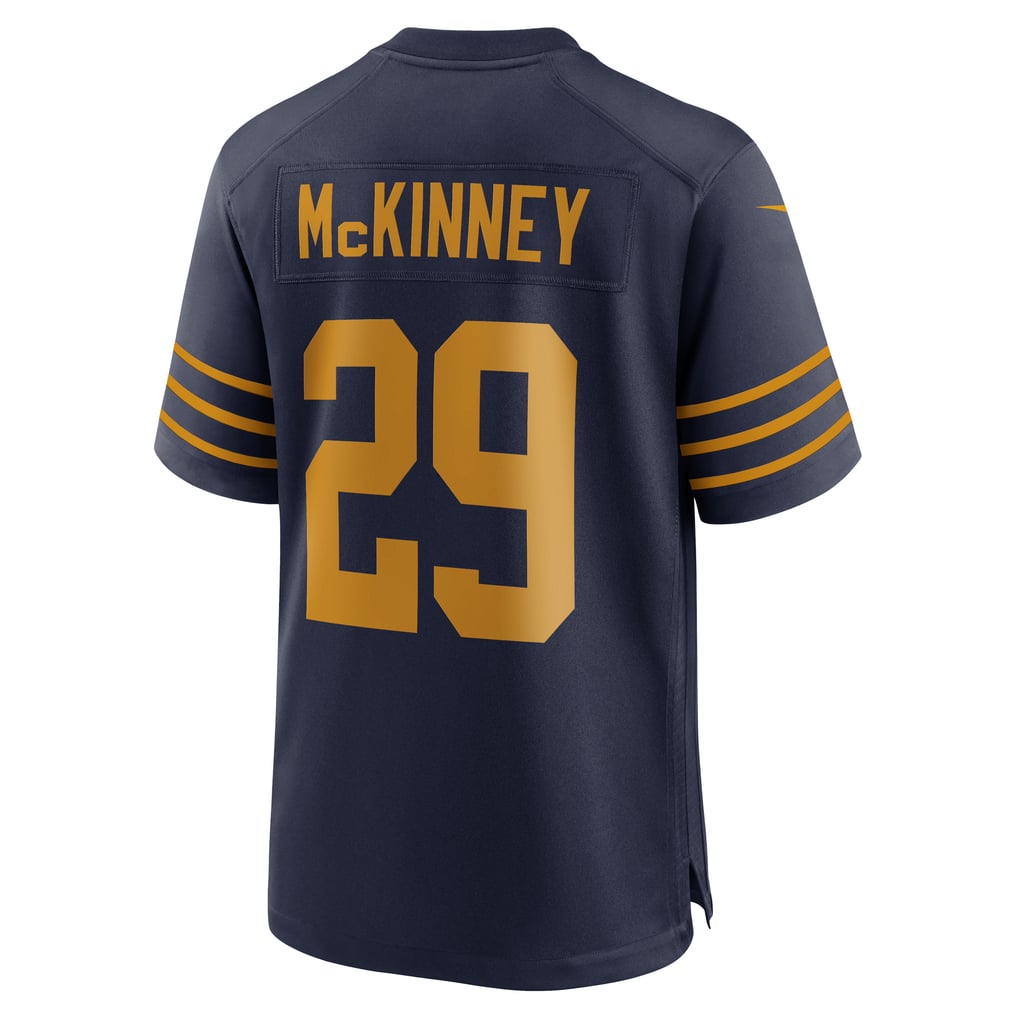 Men's Green Bay Packers Xavier McKinney Nike Navy The 1923 Classic Game Jersey - Image 4