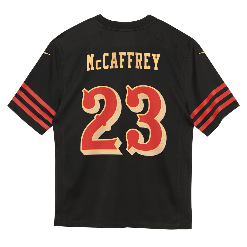 Preschool San Francisco 49ers Christian McCaffrey Nike Black 2025 Rivalries Collection Game Jersey - Image 4