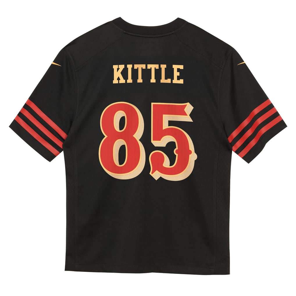 Preschool San Francisco 49ers George Kittle Nike Black 2025 Rivalries Collection Game Jersey - Image 4