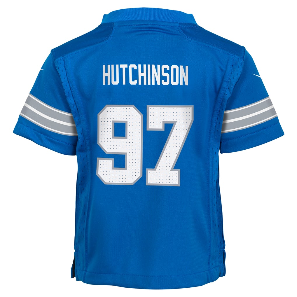 Toddler Detroit Lions Aidan Hutchinson Nike Blue Game Jersey - Image 4