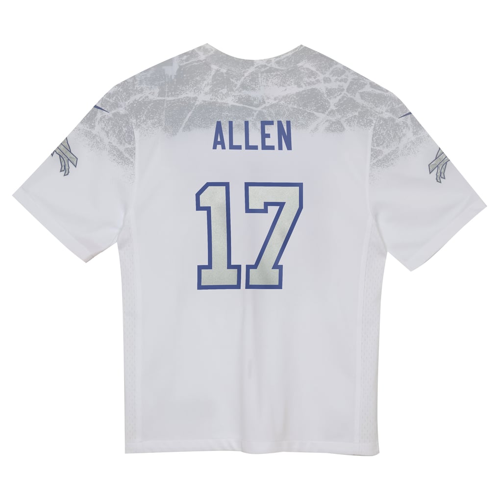 Toddler Buffalo Bills Josh Allen Nike White 2025 Rivalries Collection Game Jersey - Image 4